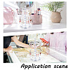 2-Tier Rotatable Round Plastic Earring Display Stands EDIS-WH0032-23-5