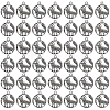60Pcs Tibetan Style Alloy Howling Wolf Pendants FIND-DC0007-25-1