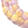 Natural Selenite Dyed Beads Strands G-P493-02I-3