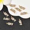 SHEGRACE Brass Micro Pave Clear Cubic Zirconia Pendants XGRQ2C624-408G-4