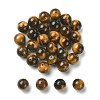 Natural Tiger Eye Round Beads G-YW0001-57-1