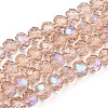 Electroplate Glass Beads Strands EGLA-A034-T6mm-L22-1