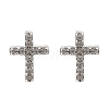 925 Sterling Silver Clear Cubic Zirconia Stud Earrings EJEW-Q030-04P-2