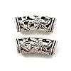 Hollow Tibetan Style Alloy European Beads TIBE-L008-33AS-1