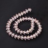 Transparent Glass Beads Strands LAMP-H061-01D-03-4