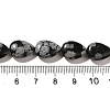 Natural Snowflake Obsidian Beads Strands X-G-I377-A28-5