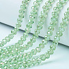 Electroplate Glass Beads Strands EGLA-A034-T6mm-B17-1