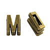 Tibetan Style Alloy Letter Slide Charms TIBEB-Q055-13AB-NR-1