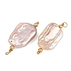 Natural Baroque Keshi Pearl Pendants PA-CBA0A45-01G-2