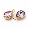Faceted Glass Rhinestone Pendants GLAA-I051-A07-3