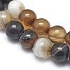 Natural Striped Agate/Banded Agate Beads Strands G-I254-03A-4