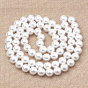 Eco-Friendly Plastic Imitation Pearl Beads Strands MACR-S285-25mm-04-2