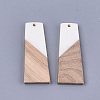 Resin & Walnut Wood Pendants RESI-S358-83H-2