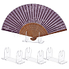 Acrylic Chinese Fan Display Stands ODIS-WH0007-76A-1
