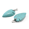 Synthetic Turquoise Pendants G-H359-04P-02-2
