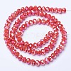 Electroplate Glass Beads Strands EGLA-A044-P4mm-B22-2