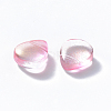 Transparent Spray Painted Glass Beads GLAA-T016-29A-2