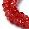 Baking Paint Imitation Jade Glass Bead Strands X-DGLA-A034-J6MM-A32-3