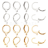  120Pcs 4 Style 304 Stainless Steel Leverback Earring Findings STAS-NB0001-17-1