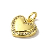 Real 18K Gold Plated Brass Pave Cubic Zirconia Pendants KK-M283-08G-01-2