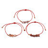 3Pcs 3 Styles Gemstone Braided Bead Bracelets BJEW-JB11146-10-4