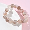 Natural Rutilated Quartz Round Beads Stretch Bracelets for Women BJEW-Z158-03D-02-3