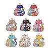 Alloy Enamel Pendants X-FIND-I064-03G-03-1