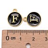 Golden Plated Alloy Charms X-ENAM-S118-02F-3