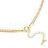 Braided Polycotton Cord Necklaces Making MAK-F038-B14-G-3