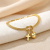 Mother's Day 304 Stainless Steel Snake Chain Double-layered Bracelets WG6C8B3-01-2