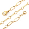 304 Stainless Steel Oval Link Chain Necklaces X-NJEW-Q013-09G-2