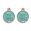 Alloy Enamel Pendants ENAM-S124-01B-13L-1