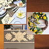 200Pcs Unfinished Wood Cutout WOOD-SP0001-46-5