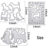Pet Gog Frame Metal Cutting Dies Stencils DIY-GF0001-19-2