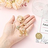 Alloy Rhinestone & Iron Keychain KEYC-YW00279-06-3