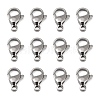 Tarnish Resistant Polished 304 Stainless Steel Lobster Claw Clasps X-STAS-R072-39A-1