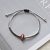 Sports Theme Waxed Cord Braided Bracelets FS-WG8B70B-06-1