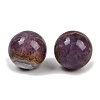 Natural Amethyst Lace Agate Sphere Beads G-H325-02-2