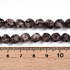 Dyed Natural Sesame Jasper Beads Strands G-T139-8mm-47D-5