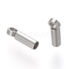 Tarnish Resistant 201 Stainless Steel Cord Ends LS-STAS-P118-07-2