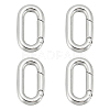 Unicraftale 4Pcs 304 Stainless Steel Spring Gate Rings STAS-UN0051-08-1