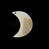 Moon Freshwater Shell Pendants SHEL-F001-12-3