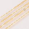 Brass Cable Chains Necklaces MAK-R019-G-2