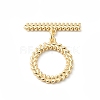 Brass Toggle Clasps KK-P234-76G-3