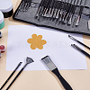 23Pcs Wool & Nylon Painting Brush and 1Pc 304 Stainless Steel Scraper AJEW-WH0696-657-5