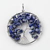 Tree of Life Natural Lapis Lazuli Big Pendants G-L455-D03-1