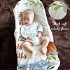 Polyester Baby Monthly Milestone Blanket for Boy and Girl AJEW-WH0405-004-4