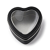 Tinplate Iron Heart Shaped Candle Tins CON-NH0001-01D-1