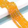 Electroplate Glass Beads Strands X1-EGLA-A034-T8mm-L11-4