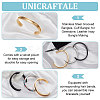 Unicraftale 3Pcs 3 Color 304 Stainless Steel Grooved Bangles FIND-UN0002-09-4